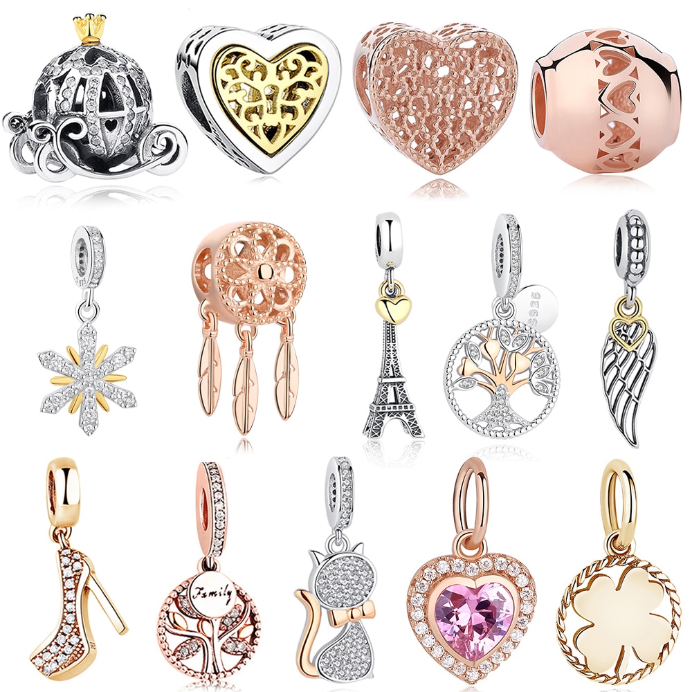 Women's Assorted 925 Sterling Silver Charms