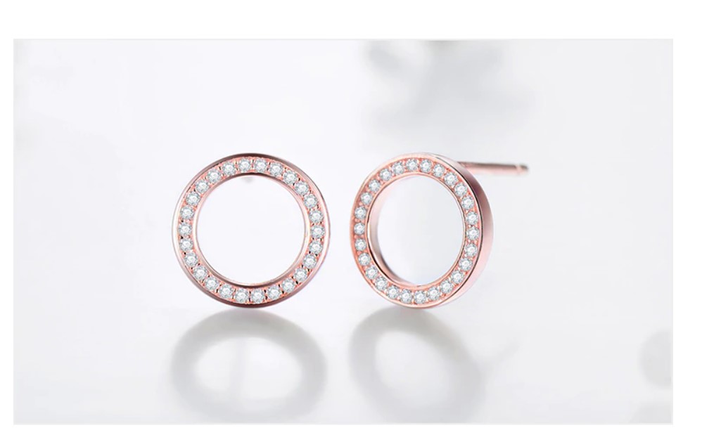 Women's 925 Sterling Silver Ring Earrings - Image 2