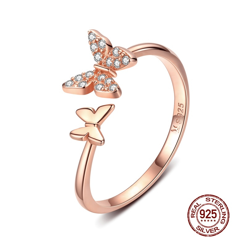 Women's Elegant Thin Silver Ring with Zirconia - Image 5